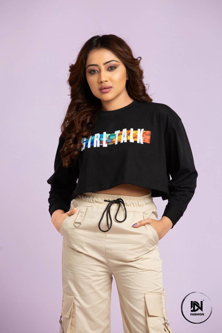 GIRL TOLK CROP-T