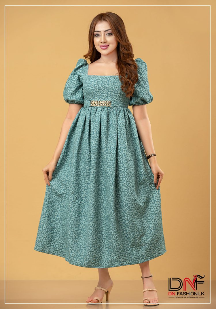 Elara Emboss Maxi Dress